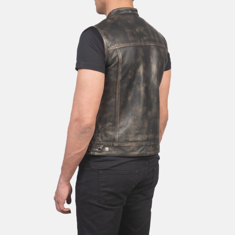 Mens Atlas Moto Distressed Brown Vest_3627-8-1614231602264
